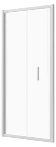 Sanotechnik Zložljiva vrata za tuš kabino Slim Line (80 x 200 cm, Krom, Vgradne dimenzije: 78-82 cm)