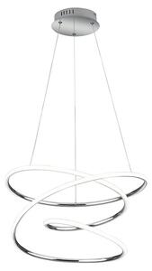 Trio Leuchten LED viseča svetilka Bologna (36 W, Višina: 150 cm, Nevtralno bela, Srebrna)