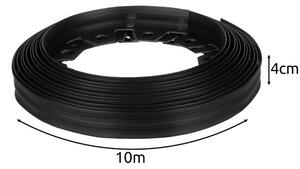 Prilagodljiv vrtni rob 10 m z 20 čepi Višina: 100 cm