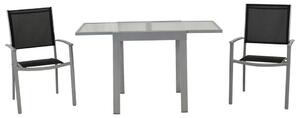 Gardenson Vrtni Set Milano, 3-delni, Raztegljiva Miza