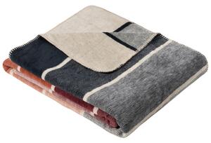 ODEJA 150/200 cm modra, večbarvno, bordo