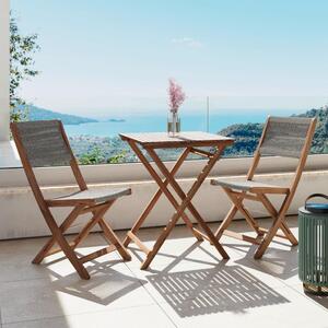 Bessagi Garden Set Za Balkon Effie, Siva, 3-Delno
