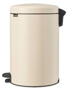 Bež jeklen koš za smeti s pedalom 20 l NewIcon – Brabantia