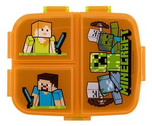 Oranžna plastična otroška posoda za malico Minecraft – STOR