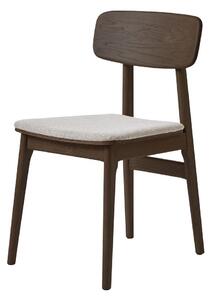 Rjav oblazinjen jedilni stol Livo – Unique Furniture