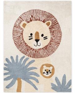 Kremno bela pralna/ročno tkana bombažna otroška preproga 140x200 cm Snuggle Leander – Hanse Home