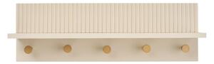 Bež stenski obešalnik s polico 50 cm Rocca – House Nordic