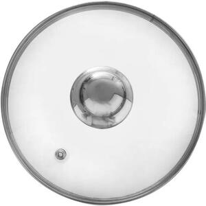 Orion Steklena pokrovka z ročajem, 16 cm, 16 cm