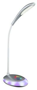 Globo LED namizna svetilka Minea (4,4 W, Do x Š x V: 30 x 11 x 48 cm, Srebrne metalik barve, Prozorna, Nevtralno bela)