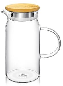 Vrč s pokrovom iz bambusa, 1000ml