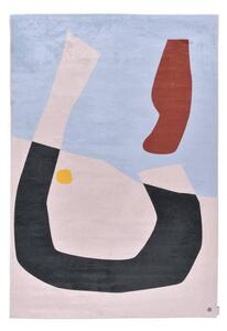 TKANA PREPROGA SHAPES - ONE 140/200 cm potiskano večbarvno, svetlo modra