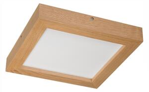 Brilagi-LED Zatemnitvena svetilka WOODY FRAME LED/24W/230V hrast 30x30 cm IP44 + Daljinski upravljalnik