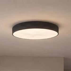 Arcchio LED stropna svetilka Aleksi, Ø 60 cm, črna, kovina, CCT, zatemnjen, Črna, Kuhinja, Kovina, Sodobni