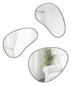 SET OGLEDAL, 31.3/26.2/1.9 cm umetna masa, steklo, leseni material