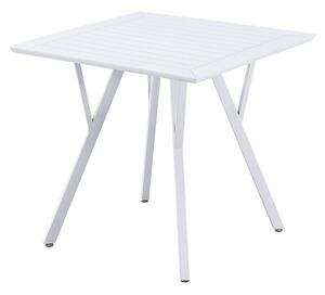 Sunfun Vrtna miza (Do x Š x V: 80 x 80 x 75 cm, Polipropilen, Prašno barvano jeklo, Bela)