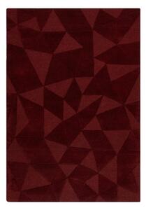 Bordo rdeča ročno tkana volnena preproga 160x230 cm Shard Red – Flair Rugs