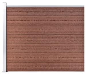 VidaXL Ograjni panel WPC 175x146 cm rjav