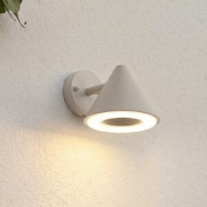 Lindby LED-stenna svetilka za zunanjo uporabo Soran, siva, kovina, IP44, Siva, Kovina, Sodobni