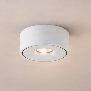Arcchio LED-stropna svetilka Rotari, bela, kovinska, Ø 12 cm, zatemnjen, Bela, Hodnik, Kovina, Sodobni