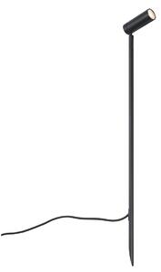 Reflektor črn 80 cm vklj. LED nastavljiv IP65 vklj. Kabel in vtič - Carl