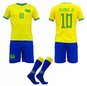 ShopJK Otroški nogometni dres s štucni Neymar Jr. Brazil komplet Dimenzije: 146