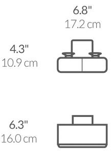 Samonosilni kovinski nosilec za gobice Slim - simplehuman