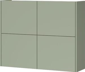 Prašno zelena stenska omarica v mat dekorju 97x79x27 cm Binetto – Germania