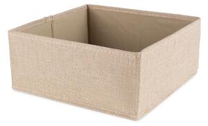 Bež tekstilna škatla za shranjevanje 28x12x12 cm Sandy – Compactor