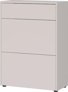 Kremno bela omarica v mat dekorju 70x99x34 cm Binetto – Germania