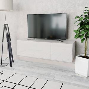 VidaXL TV omarica inženirski les 120x40x34 cm visok sijaj bela