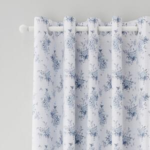 Bele/modre zavese v kompletu 2 ks 168x229 cm Lucie Floral Frill – Catherine Lansfield