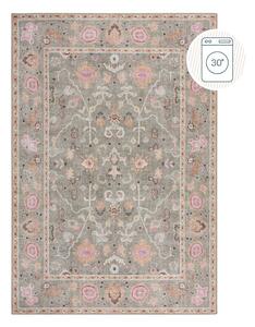 Svetlo zelena pralna preproga 152x230 cm Una Floral – Flair Rugs