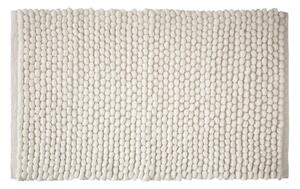Bela kopalniška preproga 50x80 cm Aspen Bobble – Bianca