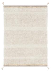 Kremno bela pralna ročno tkana bombažna preproga 120x160 cm Bloom Natural – Lorena Canals