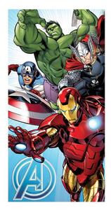 Bombažna otroška brisača 70x140 cm Avengers "Light Blue" – Jerry Fabrics