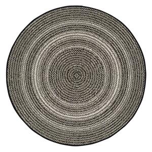 Črna zunanja preproga Universal Silvana Rutto, ⌀ 120 cm