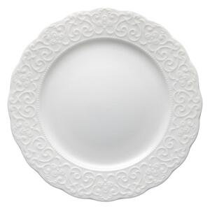 Bel porcelanast krožnik Brandani Gran Gala, ⌀ 21 cm