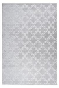RAVNO TKANA PREPROGA Monroe 100 Grau / Blau 160/230 cm taftano modra, siva
