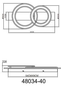 STROPNA LED-SVETILKA Jayden 2000 lm 3000 K 230 V