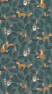 Otroška tapeta Woodland Friends 4 barve