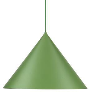 TK Lighting Visoka svetilka Cono, 1-žarnica, Ø 50 cm, zelena, E27, zatemnjen, Zelena, Dnevna soba / jedilnica, Kovina, Sodobni