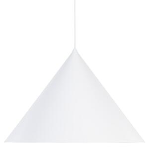 TK Lighting Visoka svetilka Cono, 1-žarek, Ø 50 cm, bela, E27, zatemnjen, Bela, Dnevna soba / jedilnica, Kovina, Sodobni