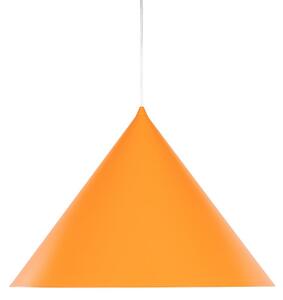 TK Lighting Visoka svetilka Cono, 1-žarek, Ø 50 cm, oranžna, E27, zatemnjen, Oranžna, Dnevna soba / jedilnica, Kovina, Sodobni