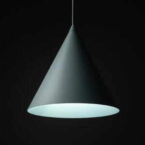 TK Lighting Visoka svetilka Cono, 1-žarek, Ø 25 cm, meta, E27, zatemnjen, Zelena, Dnevna soba / jedilnica, Kovina, Sodobni