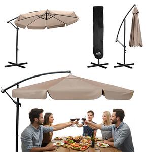 Vrtni senčnik 6 segmentov 350 cm s prevleko - Plonos PL-880 bež