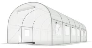 Vrtni rastlinjak 3x6m (18m2) - bel