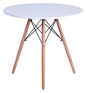 Nordijska bela miza - 80 cm