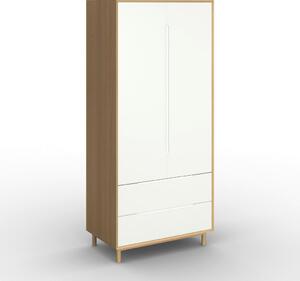Bessagi Home Omara Za Oblačila Marlo, Bela, Barve Hrasta, Š. 100cm