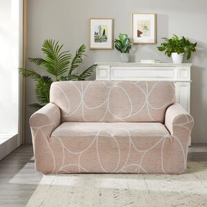 4Home Napenjalna prevleka za fotelj Abstract beige, 90-140 cm + brezplačna prevleka za blazino, 90-140 cm