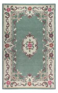 Zelena volnena preproga Flair Rugs Aubusson, 75 x 150 cm